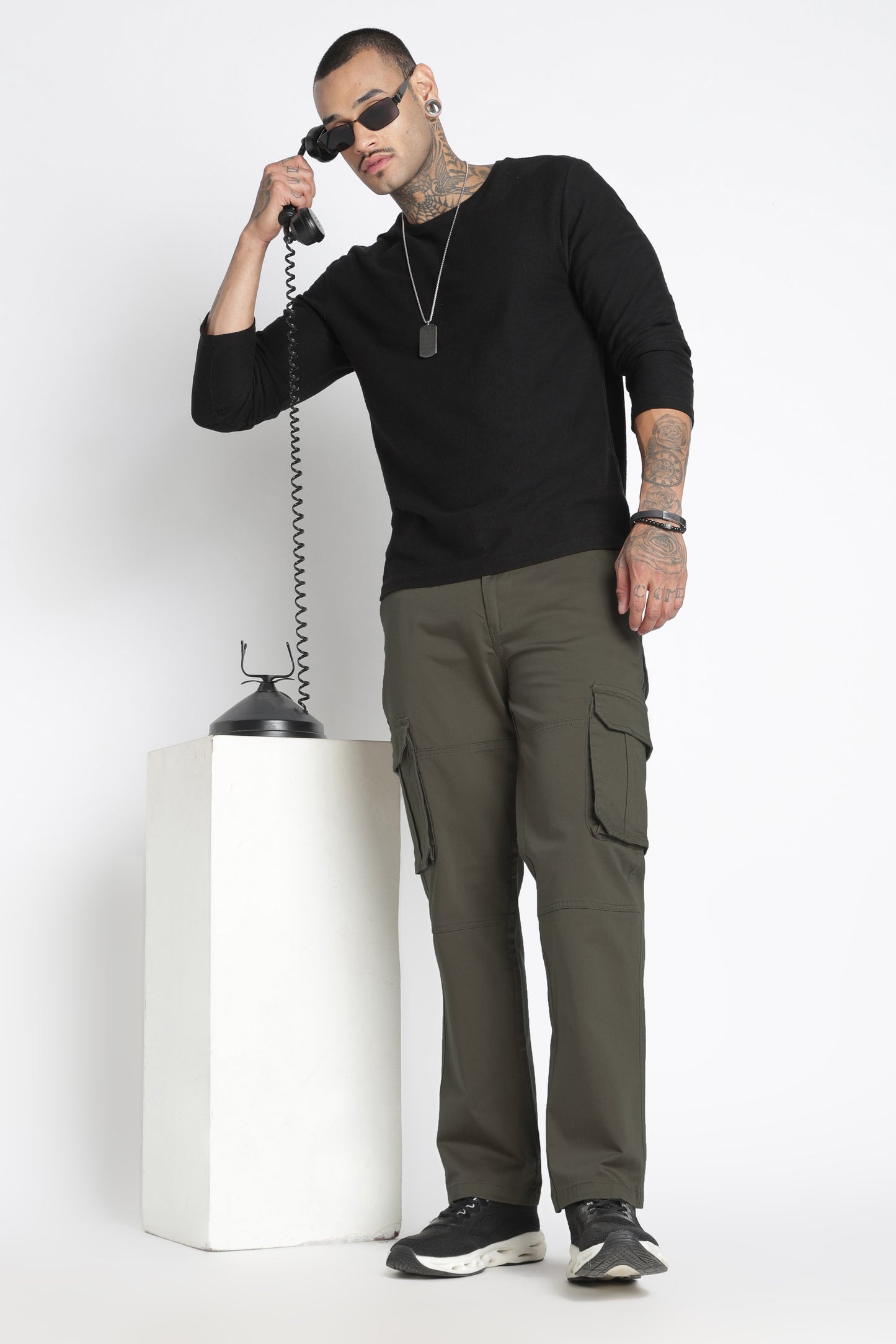 Men Big Boy Bulky Cargo-Lt Olive