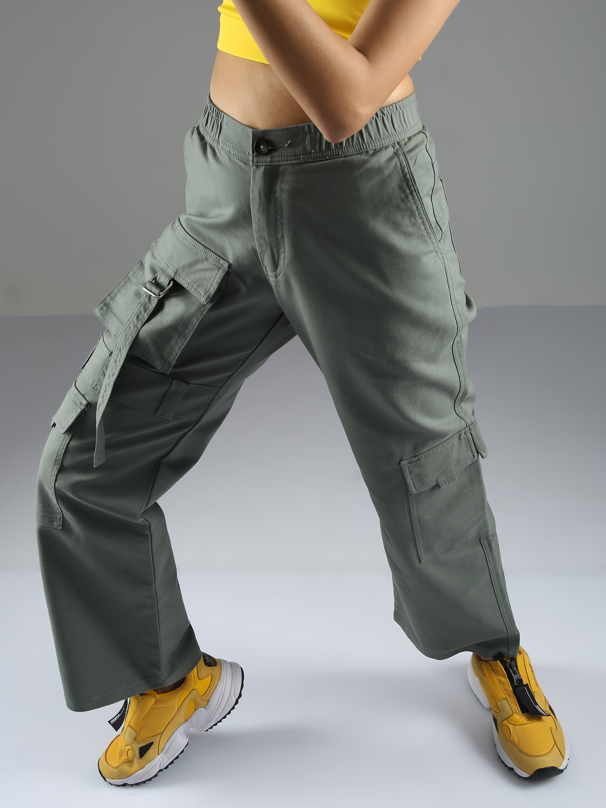 Buy stylish Olive Green Cargo Pants Womens online – Marquee