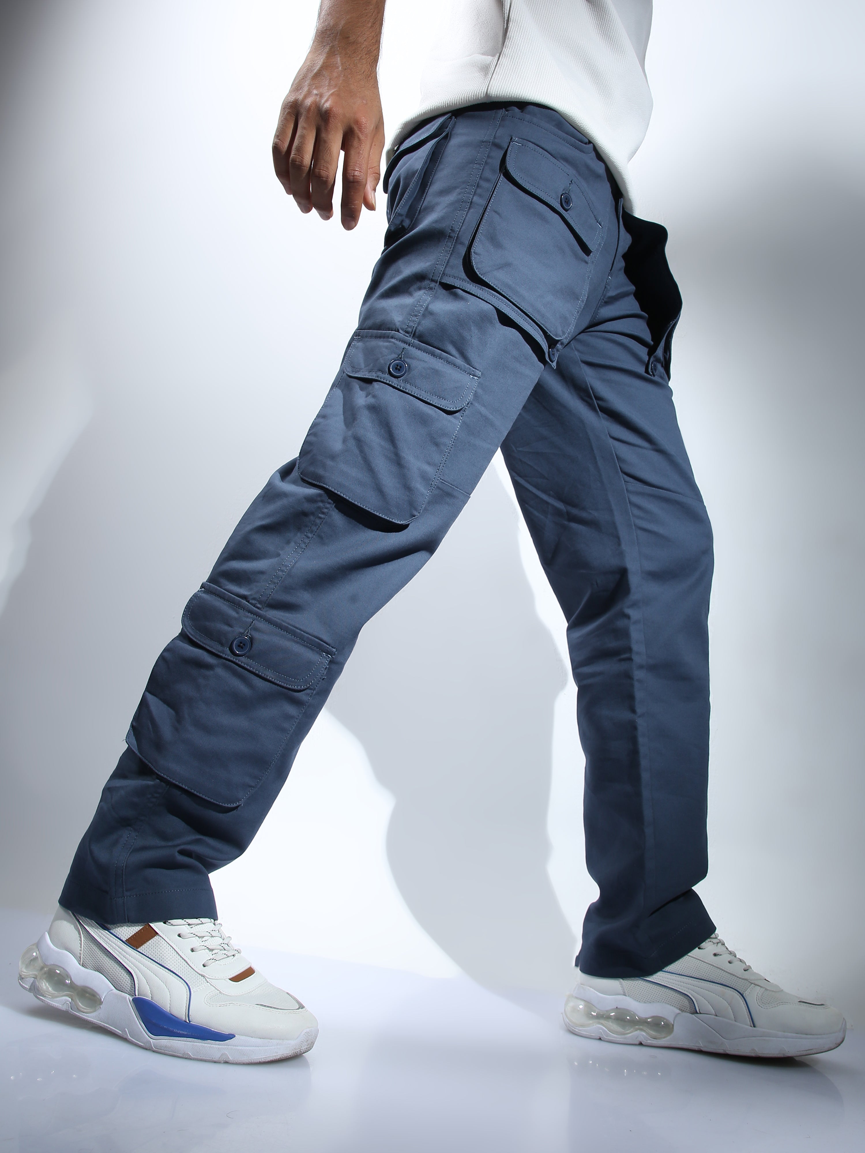 Loose Cargo Pockets Straight Casual Men Pants | Mens outfits, Baggy  clothes, Cool outfits