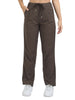 Women Lazy Linen Pleat Pant-Brown