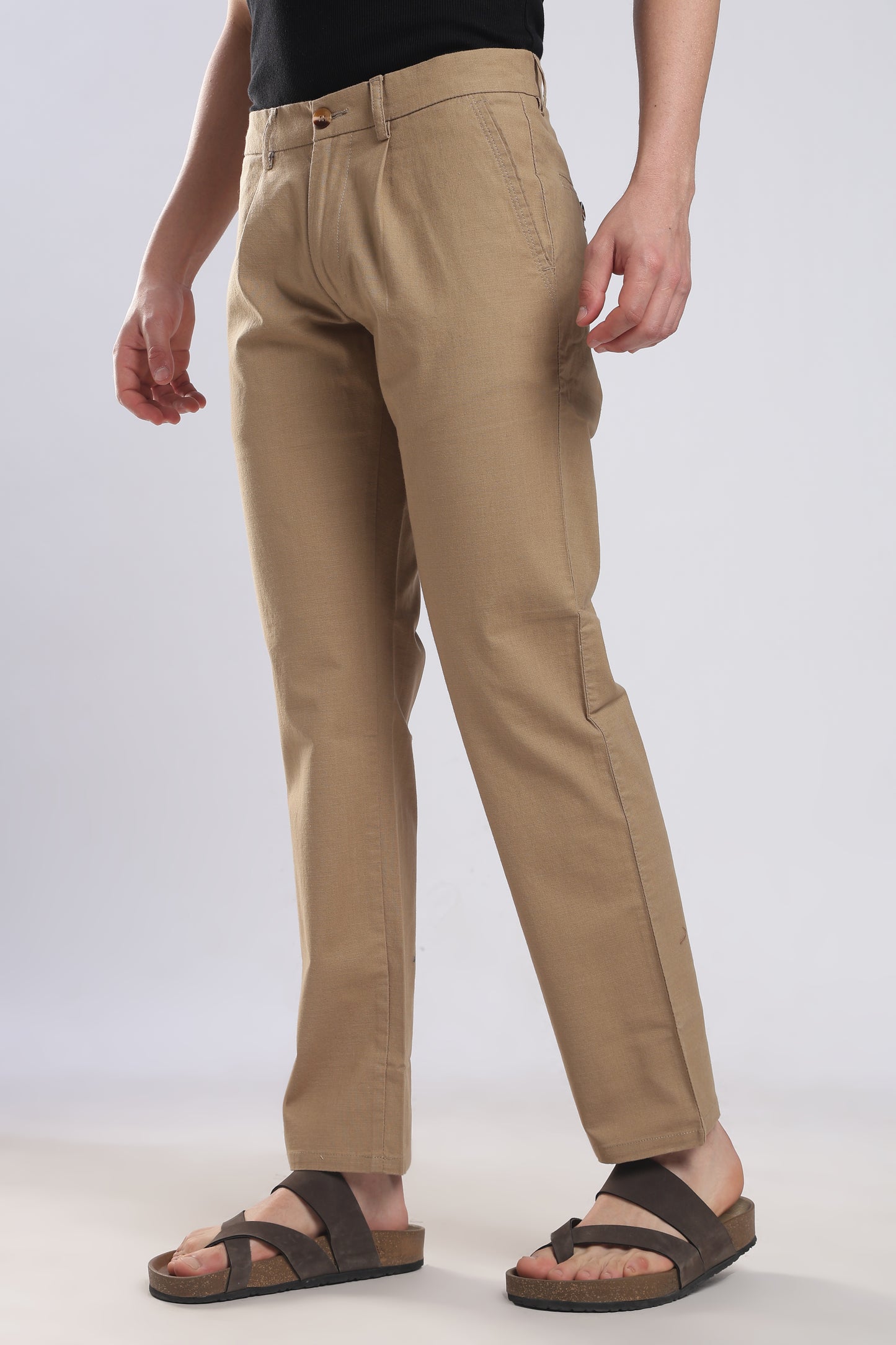 Linen Pleat Traveller-Khakhi