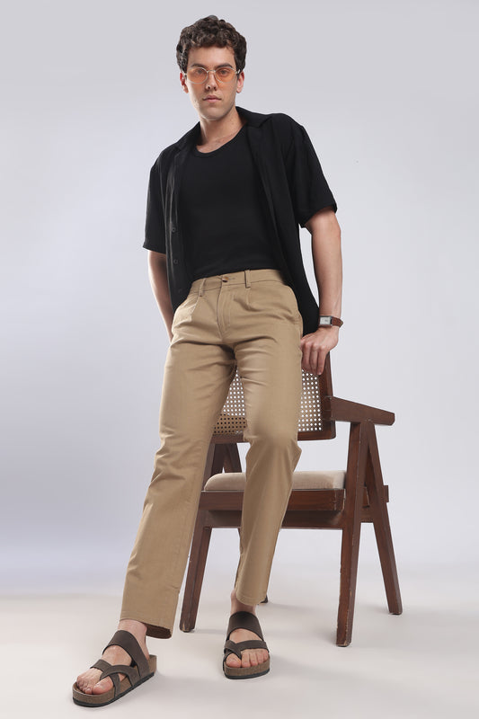 Linen Pleat Traveller-Khakhi