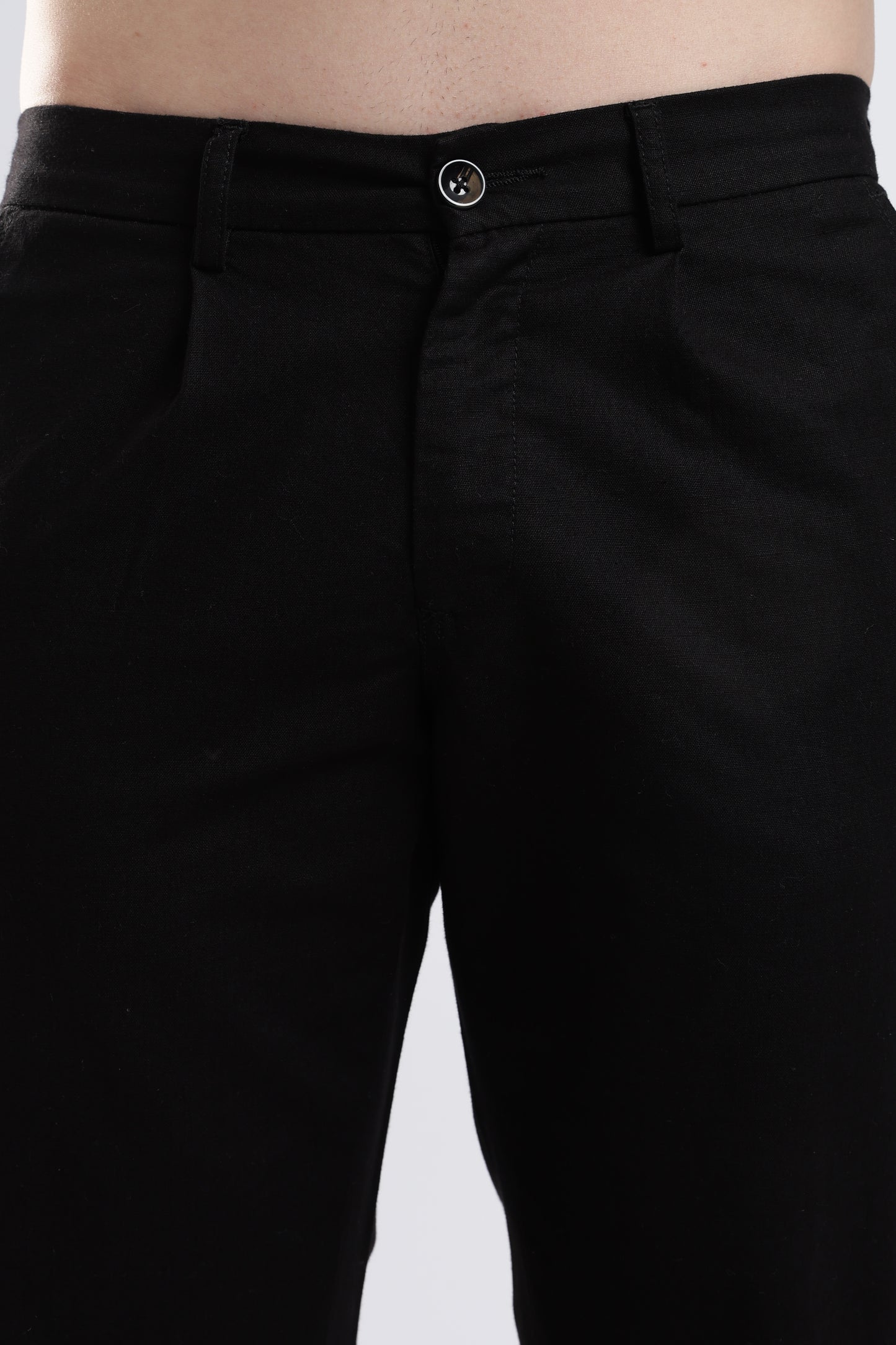 Linen Pleat Traveller-Black