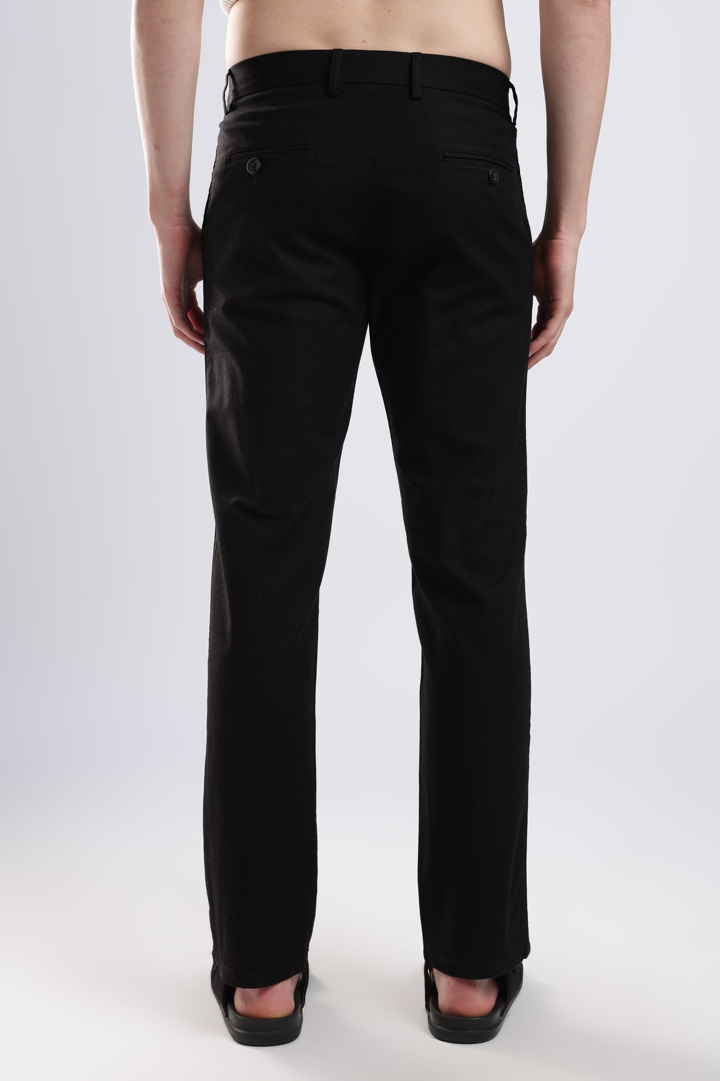Linen Pleat Traveller-Black