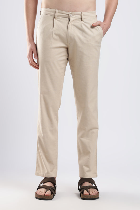 Linen Pleat Traveller-Cream