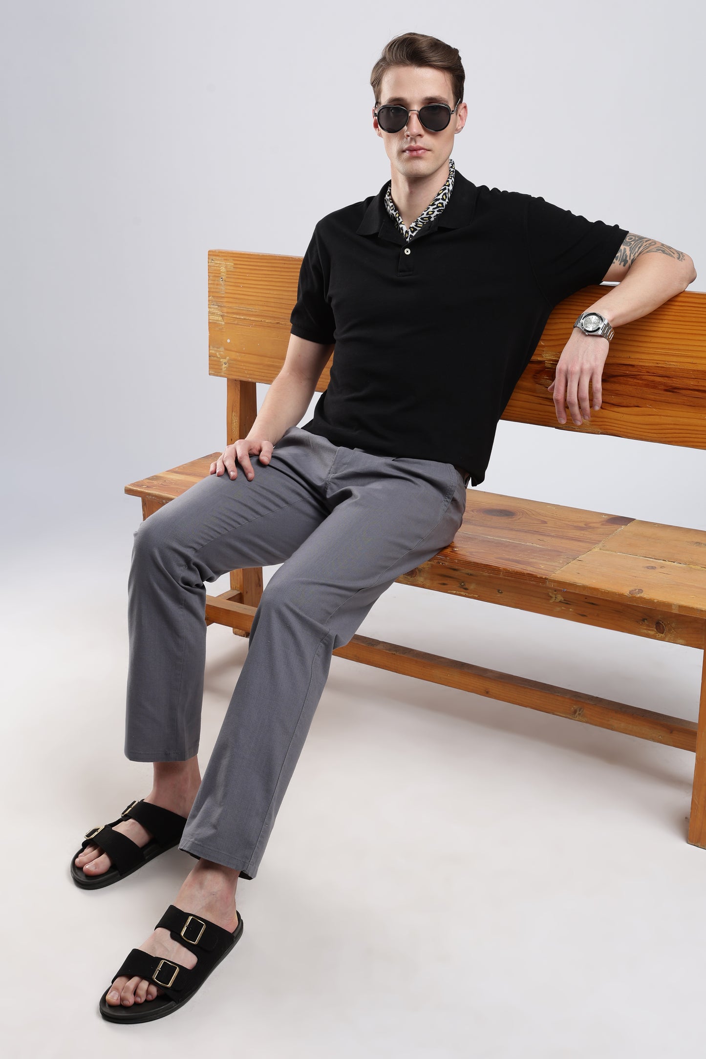 Linen Pleat Traveller-Grey