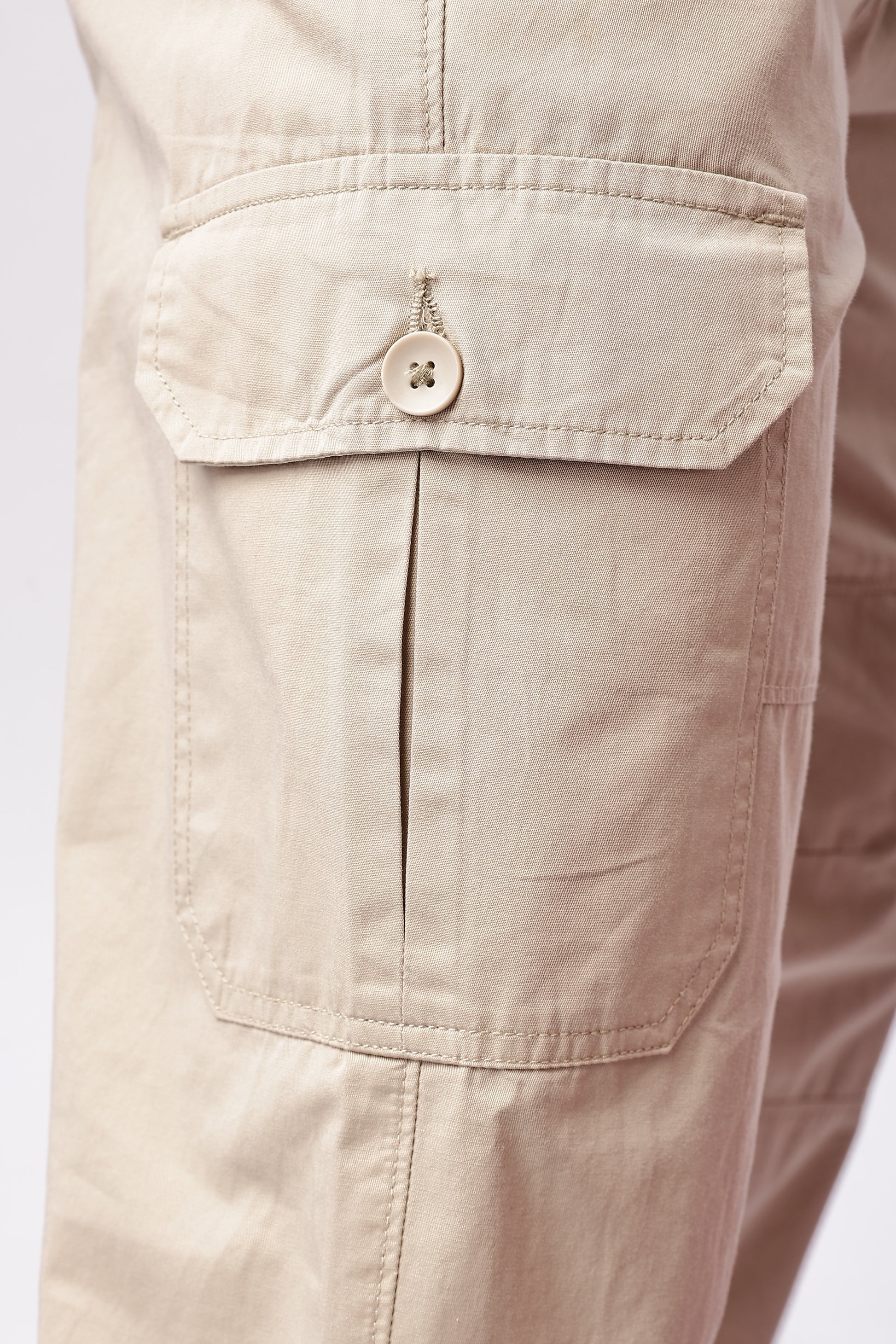 beige cargo men
