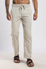 Twisted Linen Like Traveller Pant-Beige