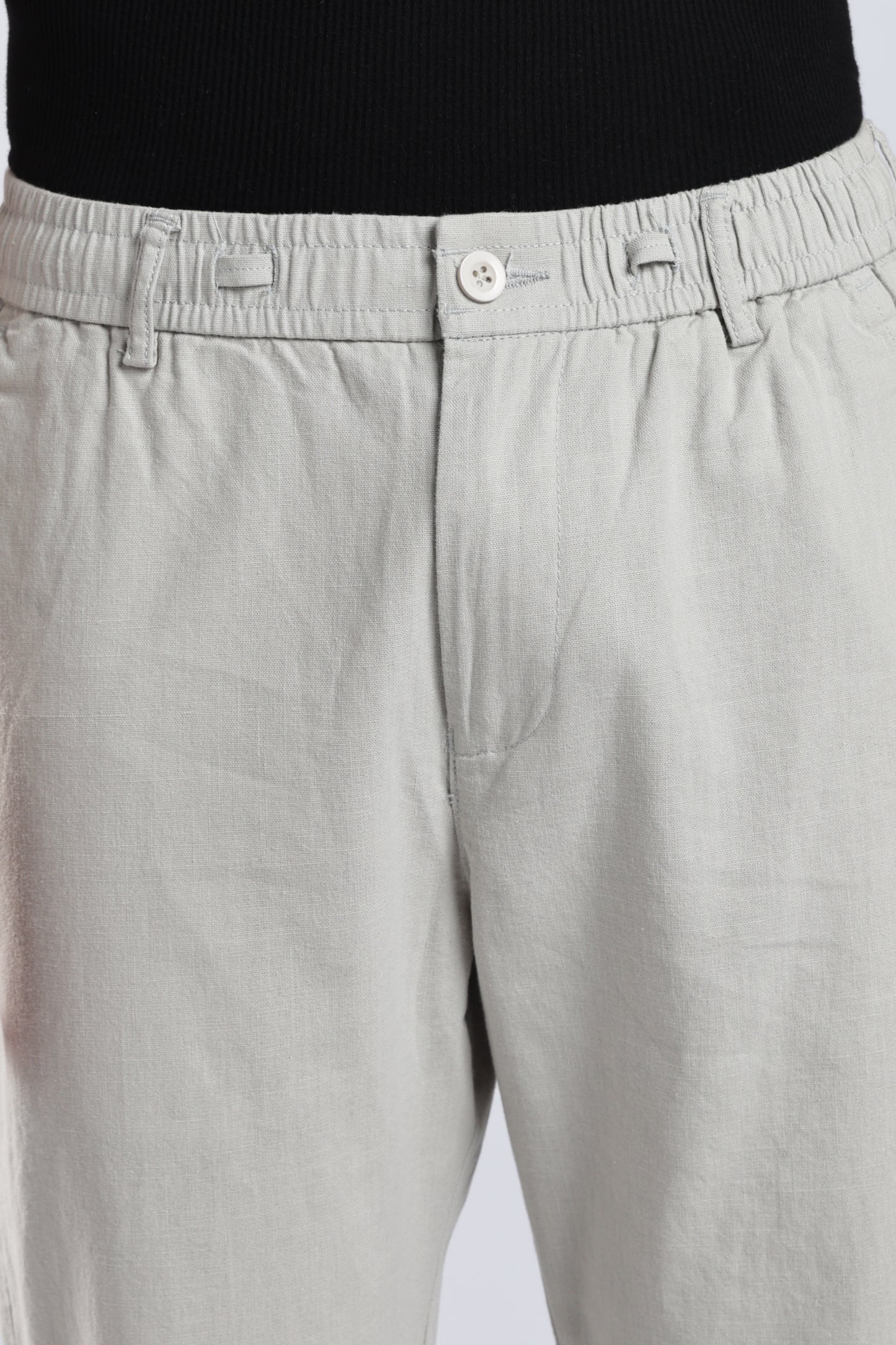 Men Linen Cotton Traveller Trousers – Stone