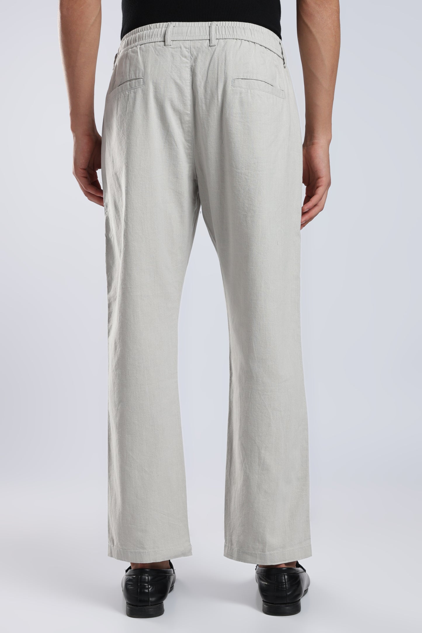 Men Linen Cotton Traveller Trousers – Stone