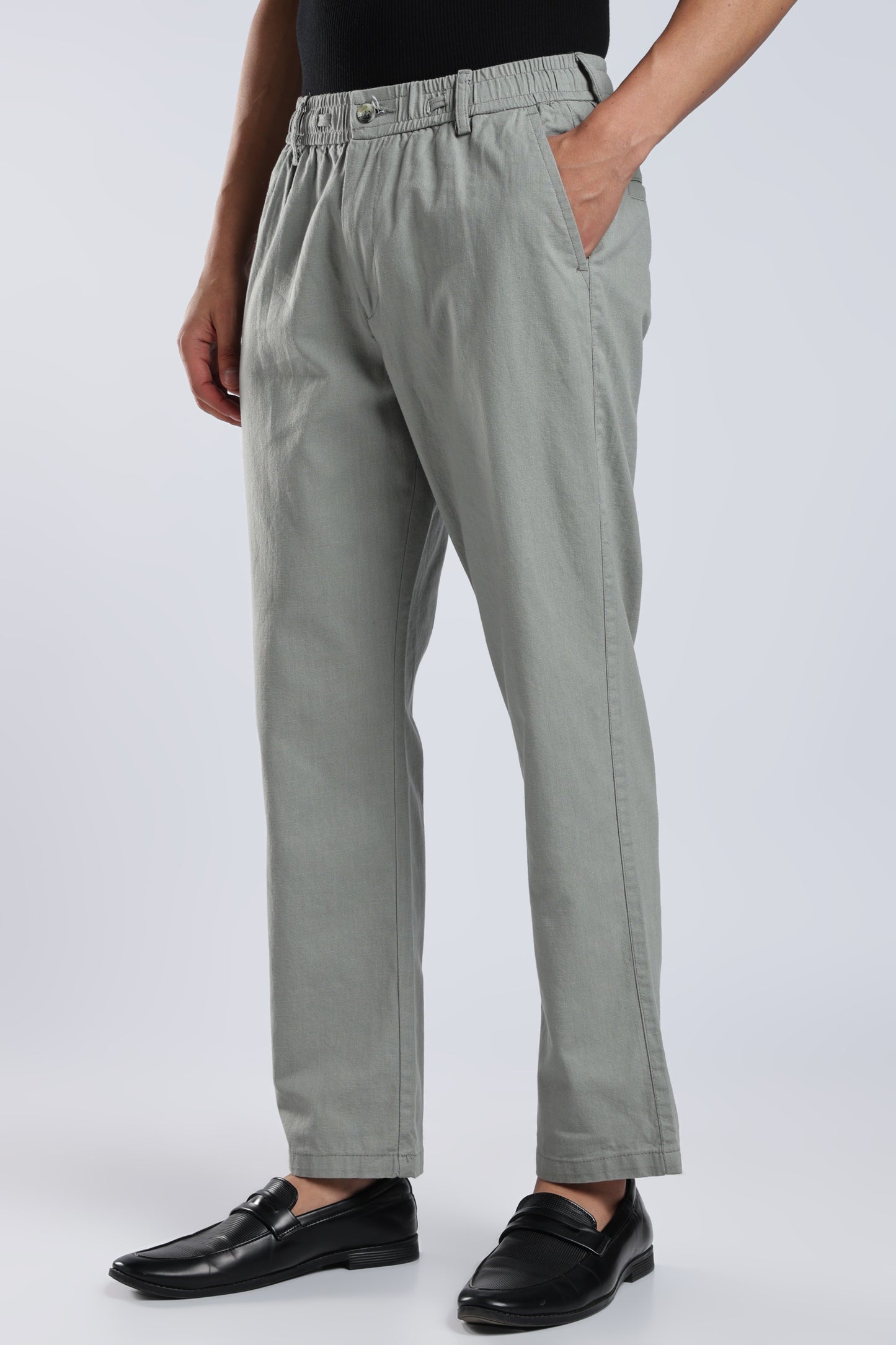 Men Linen Cotton Traveller Trousers – Fern