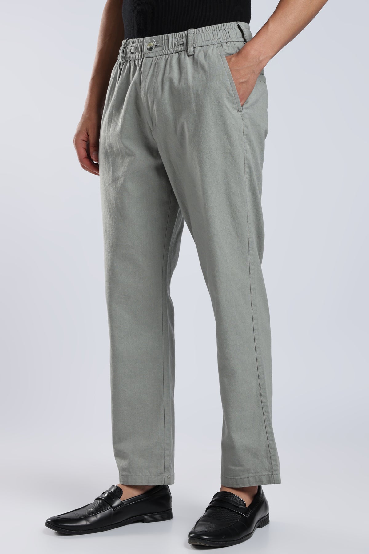 Men Marvel Linen Traveller Trouser – Fern
