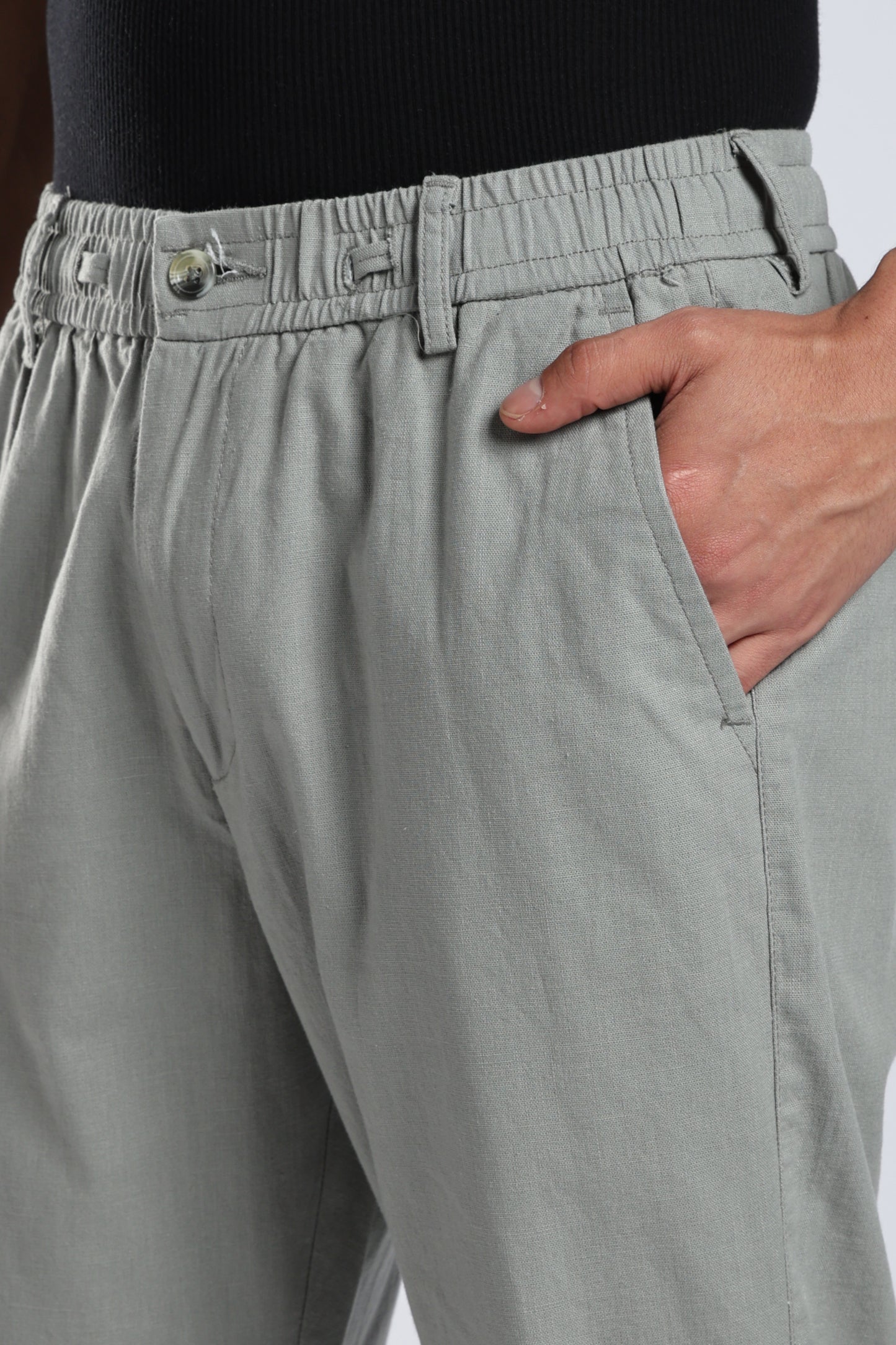 Men Linen Cotton Traveller Trousers – Fern