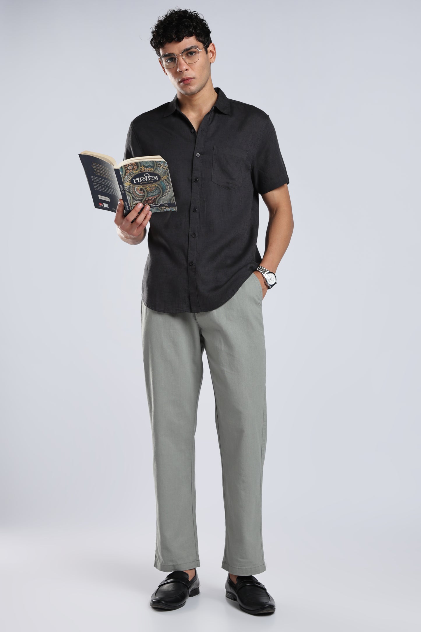 Men Linen Cotton Traveller Trousers – Fern