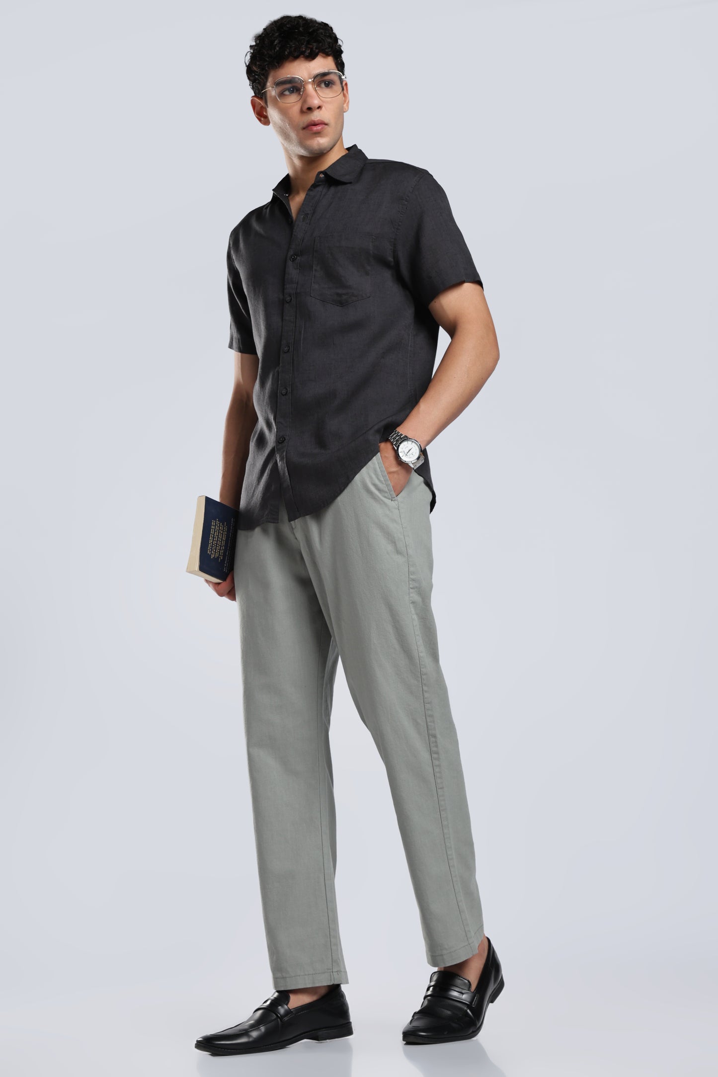 Men Linen Cotton Traveller Trousers – Fern