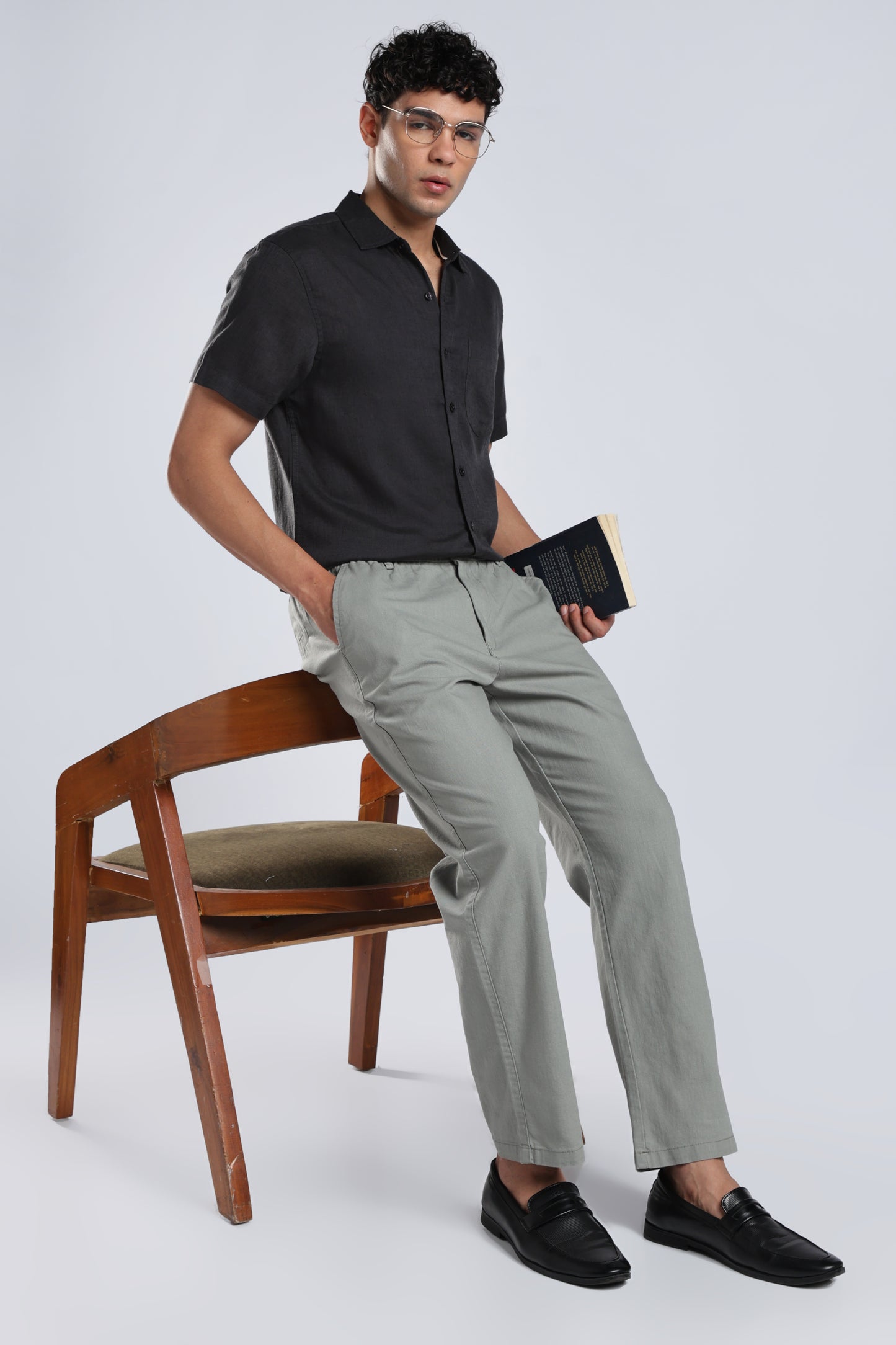 Men Linen Cotton Traveller Trousers – Fern