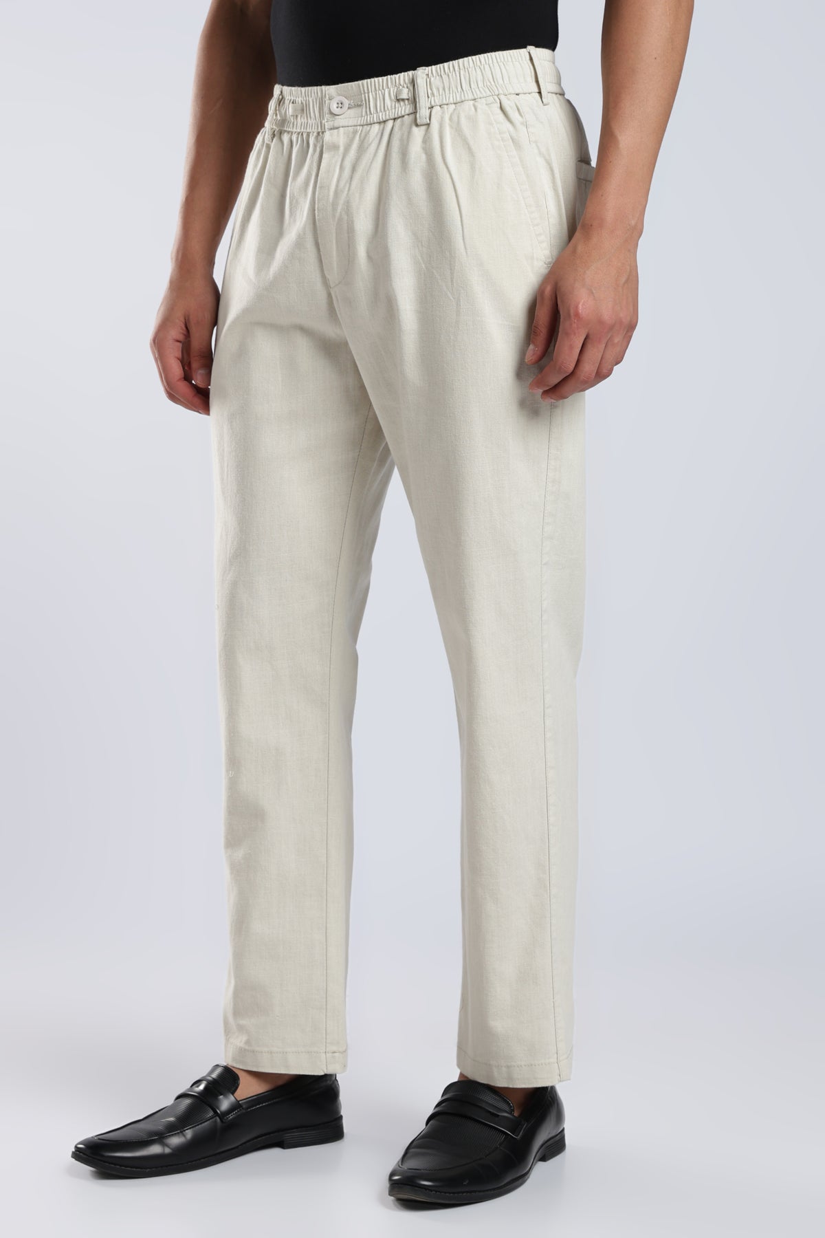 Men Marvel Linen Traveller Trouser – Beige