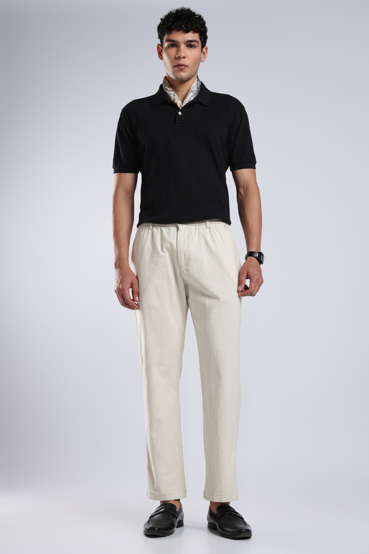 Men Marvel Linen Traveller Trouser – Beige