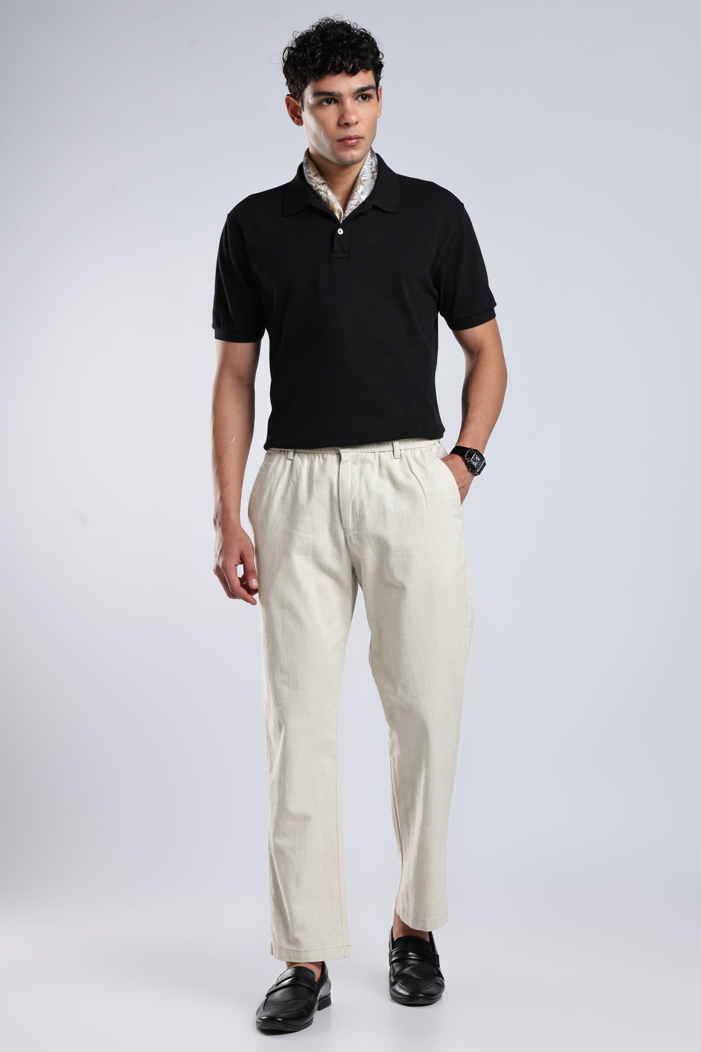 Men Marvel Linen Traveller Trouser – Beige