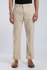 Men Linen Cotton Traveller Trousers – Cream
