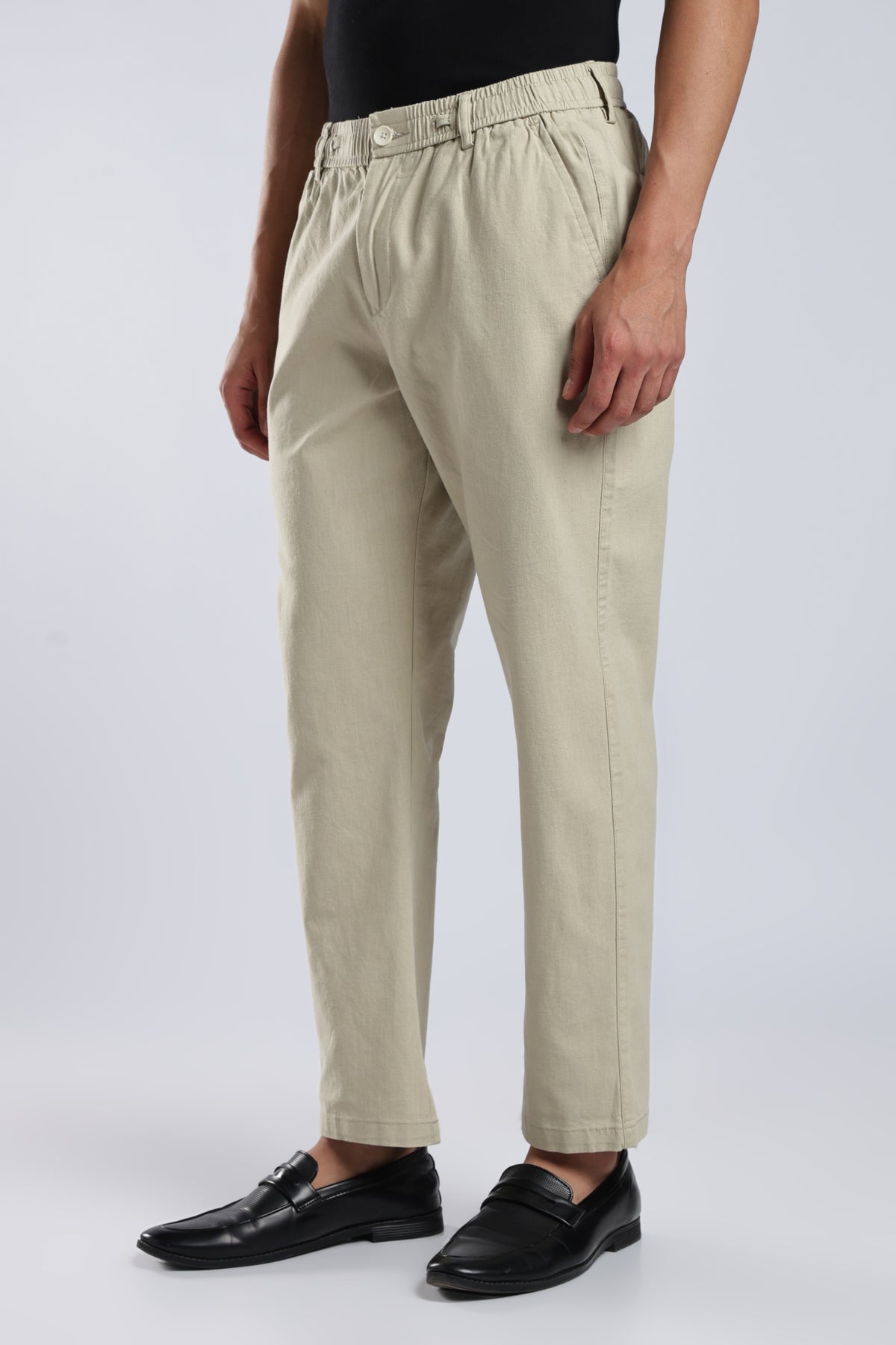 Men Marvel Linen Traveller Trouser – Light Olive