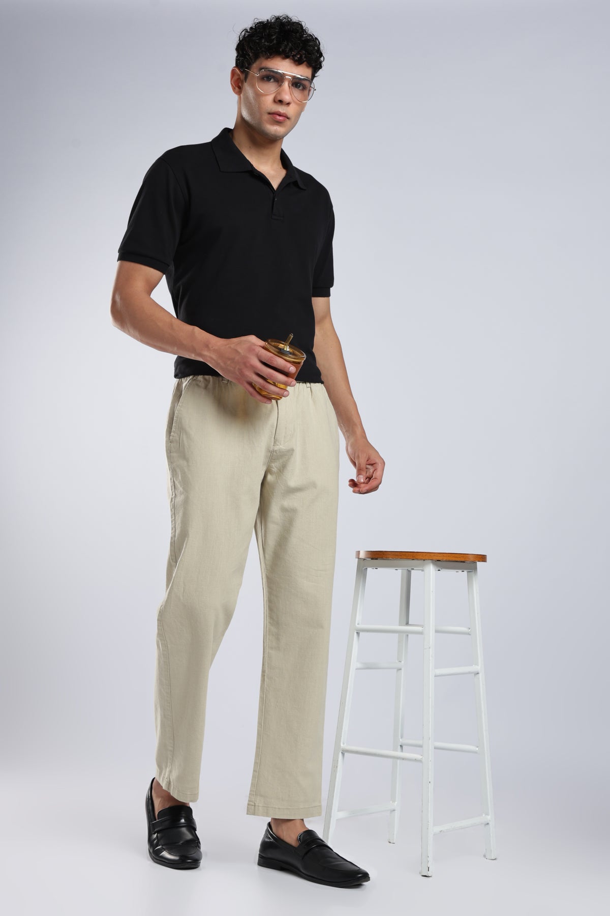 Men Marvel Linen Traveller Trouser – Light Olive