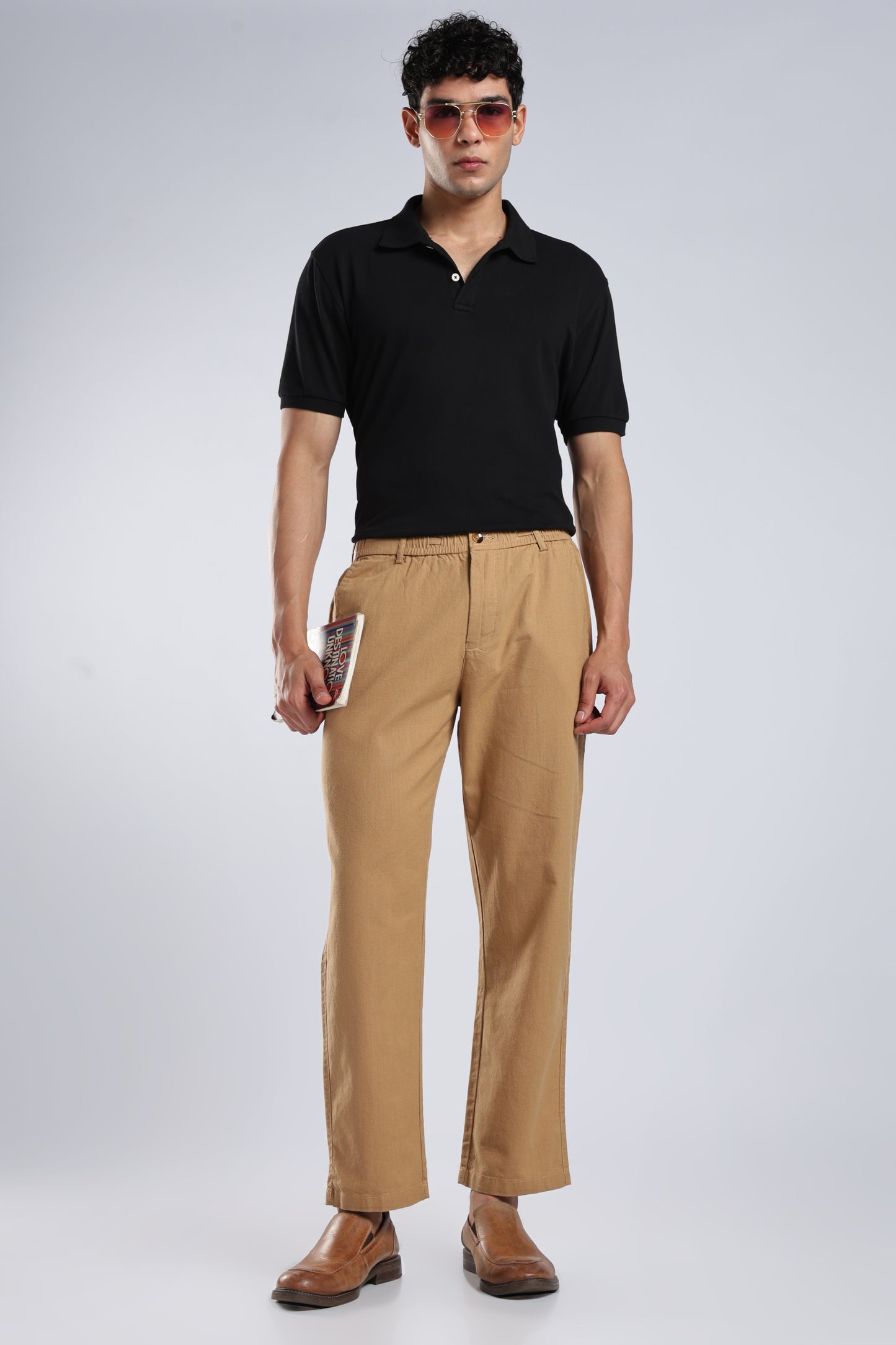 Men Marvel Linen Traveller Trouser – Khaki
