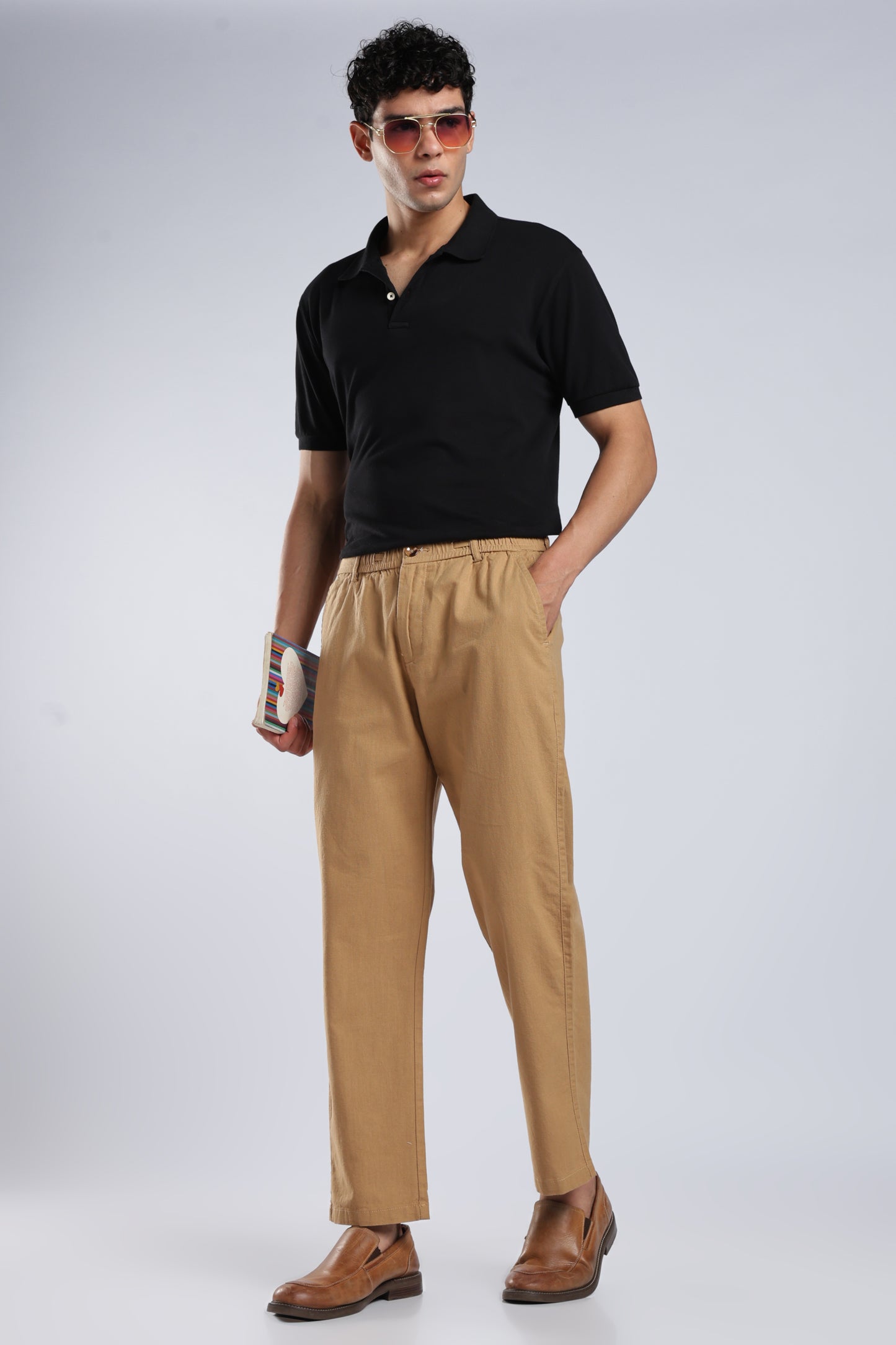 Men Marvel Linen Traveller Trouser – Khaki