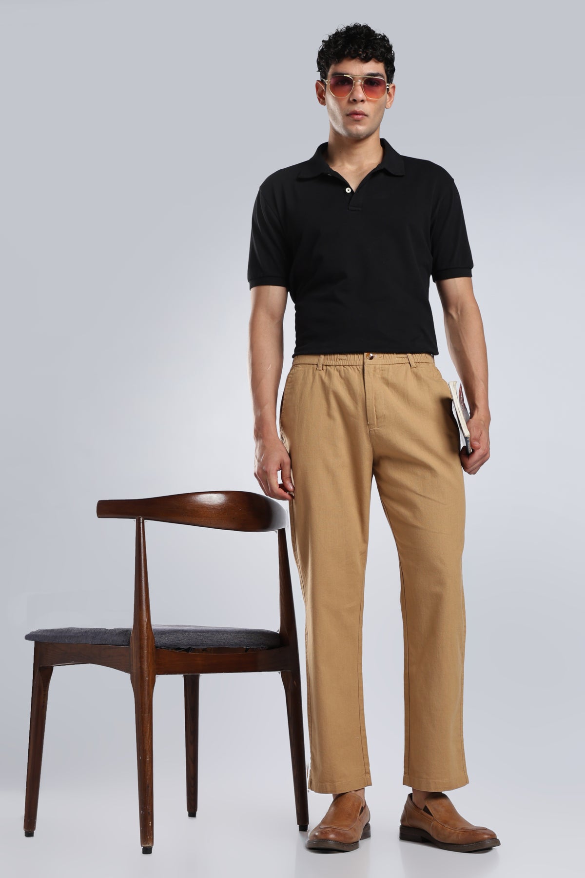 Men Marvel Linen Traveller Trouser – Khaki