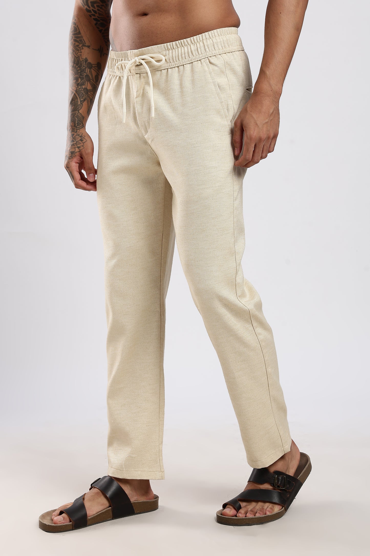 Twisted Linen Like Traveller Pant