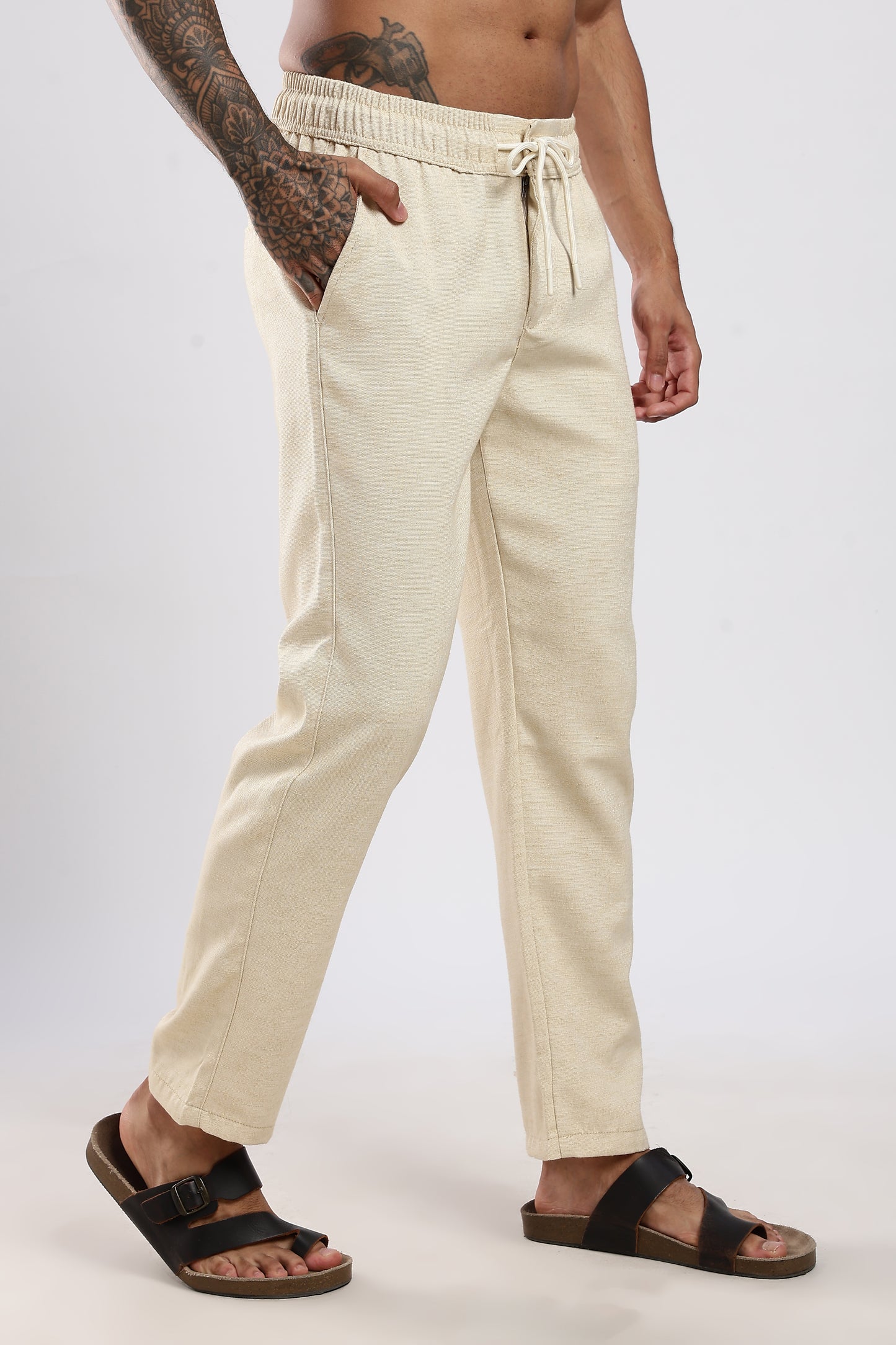 Twisted Linen Like Traveller Pant