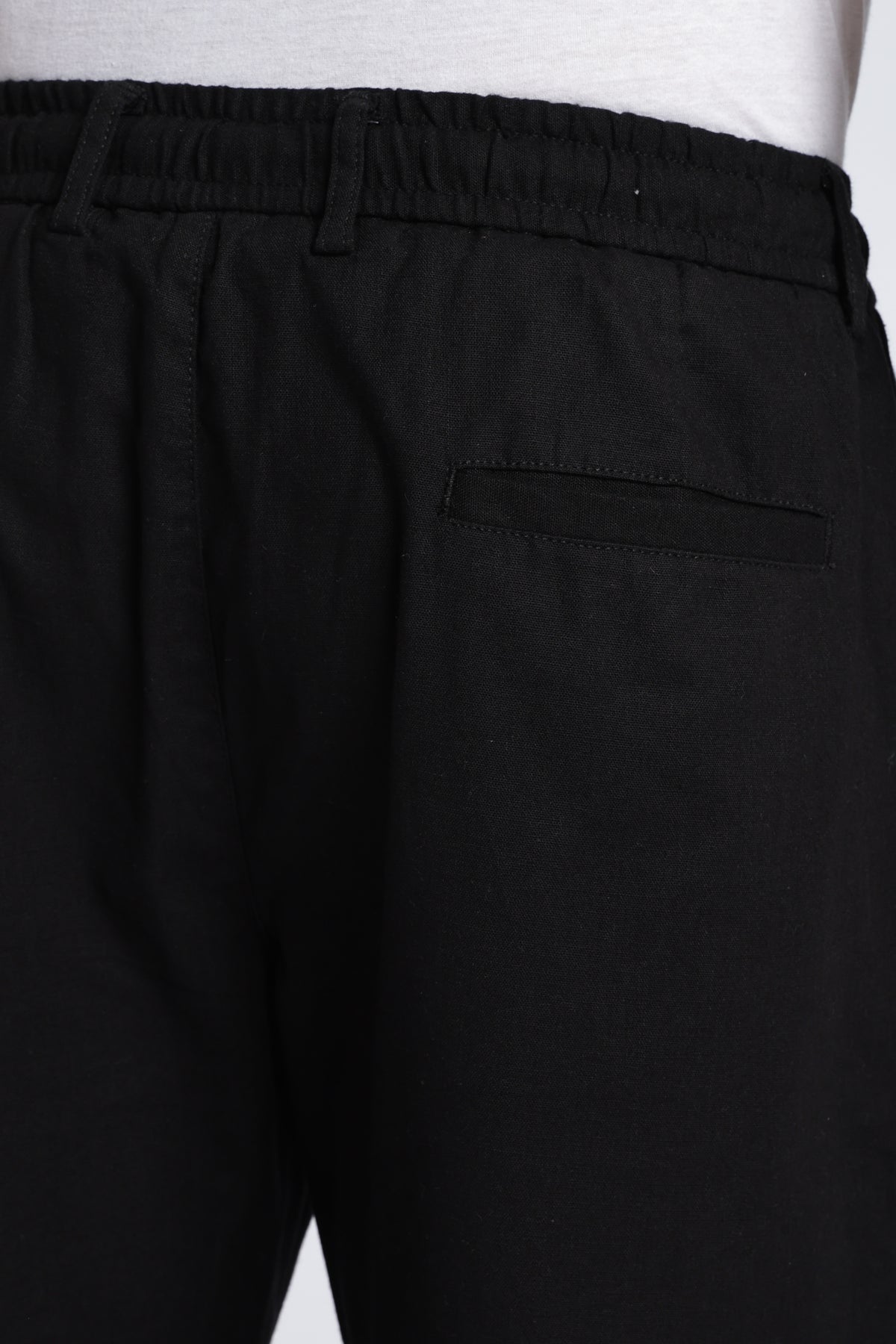 Men Marvel Linen Traveller Trouser – Black