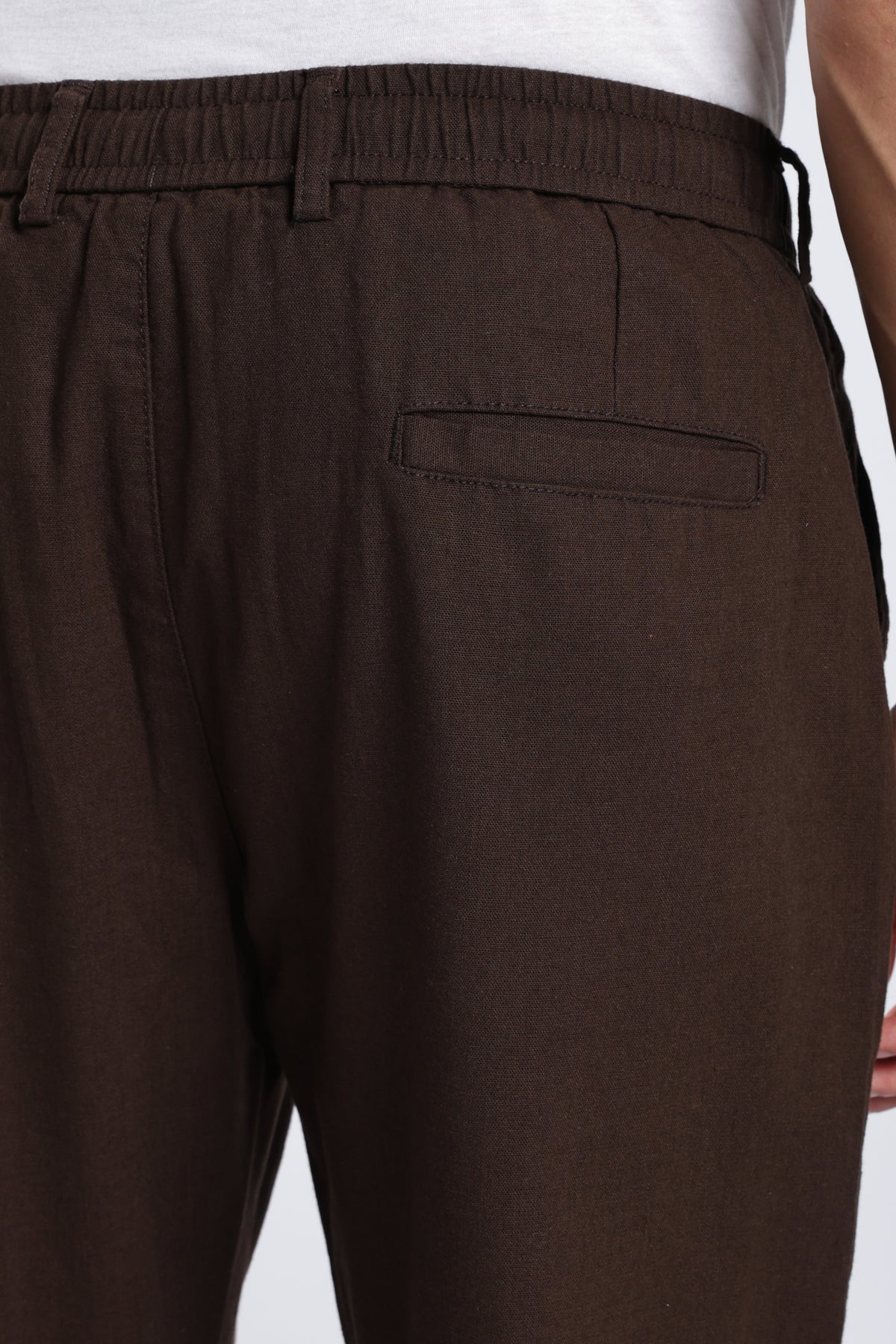 Men Marvel Linen Traveller Trouser – Brown