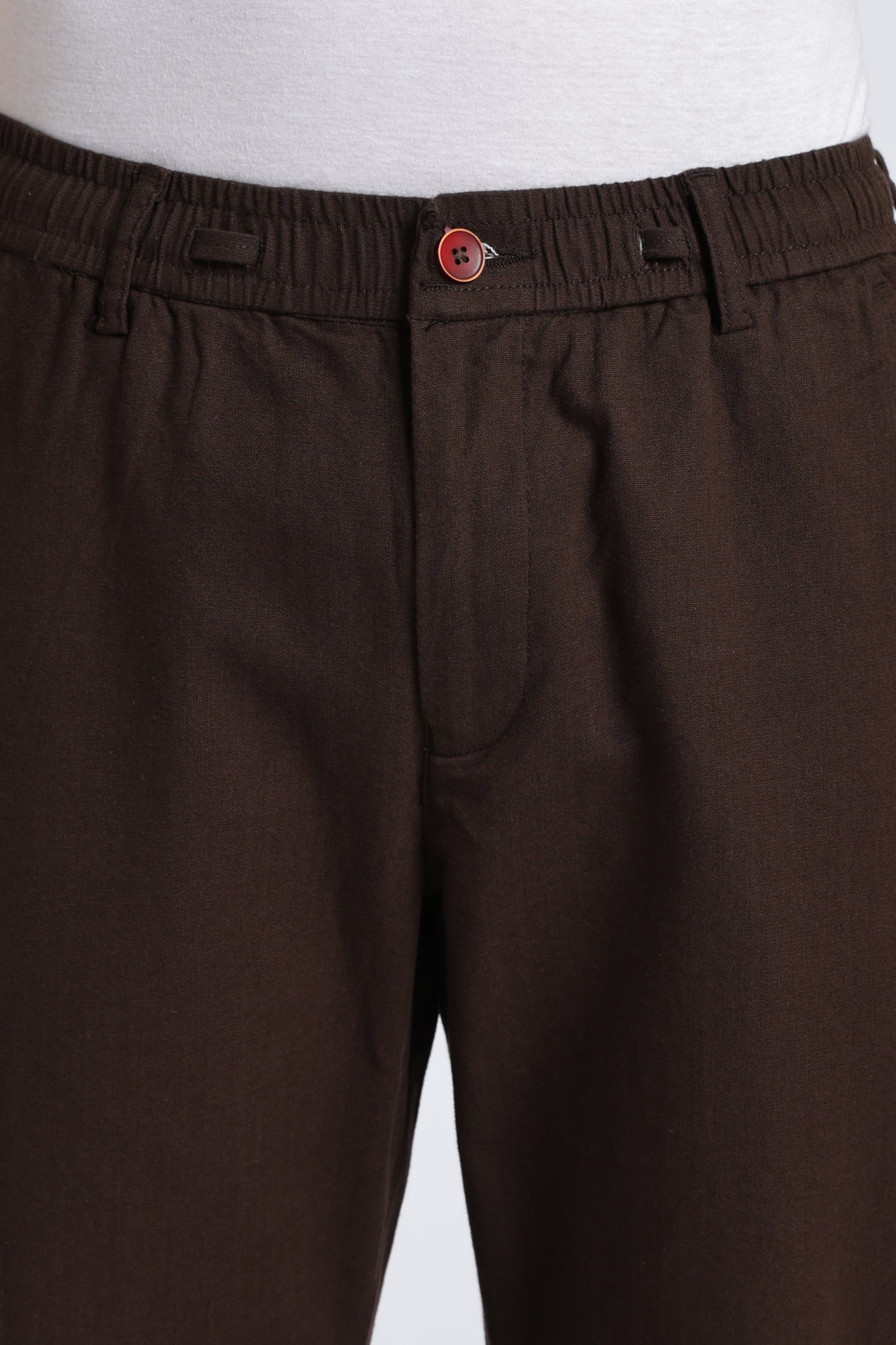 Men Marvel Linen Traveller Trouser – Brown