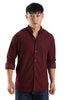 Men Corduroy Shirts-Maroon