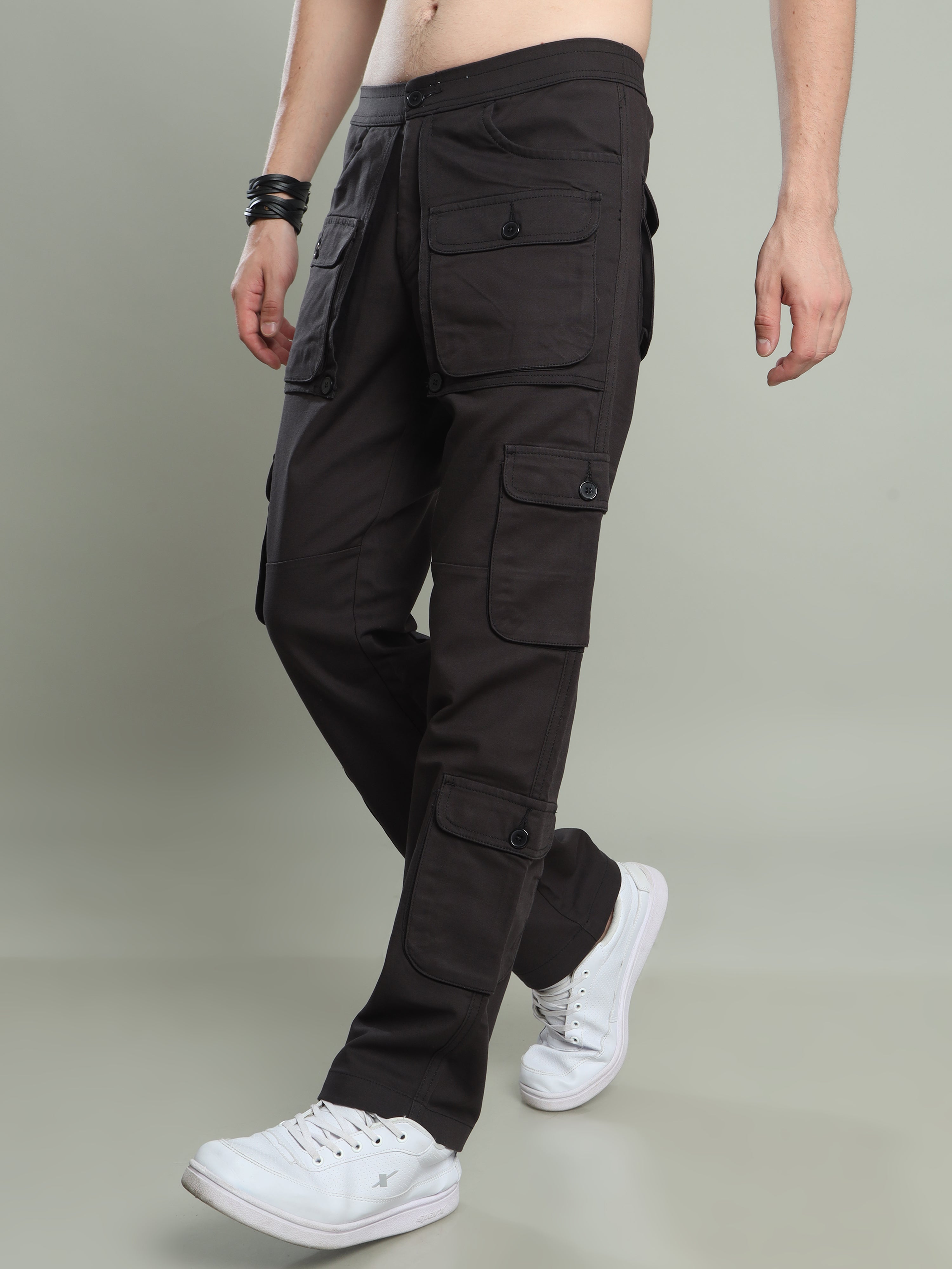 ZAFUL Mens Cargo Pants Loose Fit Drawstring Pocket Design Beam Feet  Parachute Cargo Casual Jogger Pants(Light Coffee,L) at Amazon Men's  Clothing store