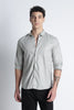 Men Liquid Nylon Plain Shirts-Lt Grey