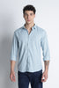 Men Liquid Nylon Plain Shirts-Lt Blue