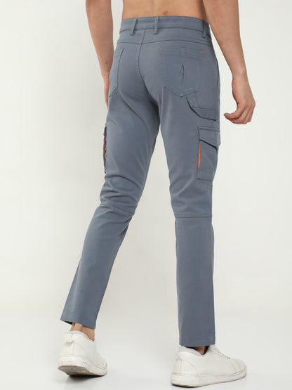 Men Classic Grey Cargo Pants